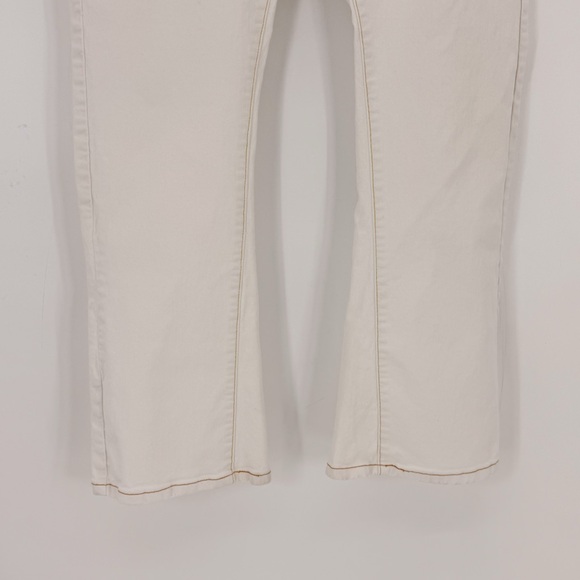 Levis Slouch 504 Low Rise Bootcut Grunge Y2K Retro Off White Jeans Womens 13M - Picture 4 of 14